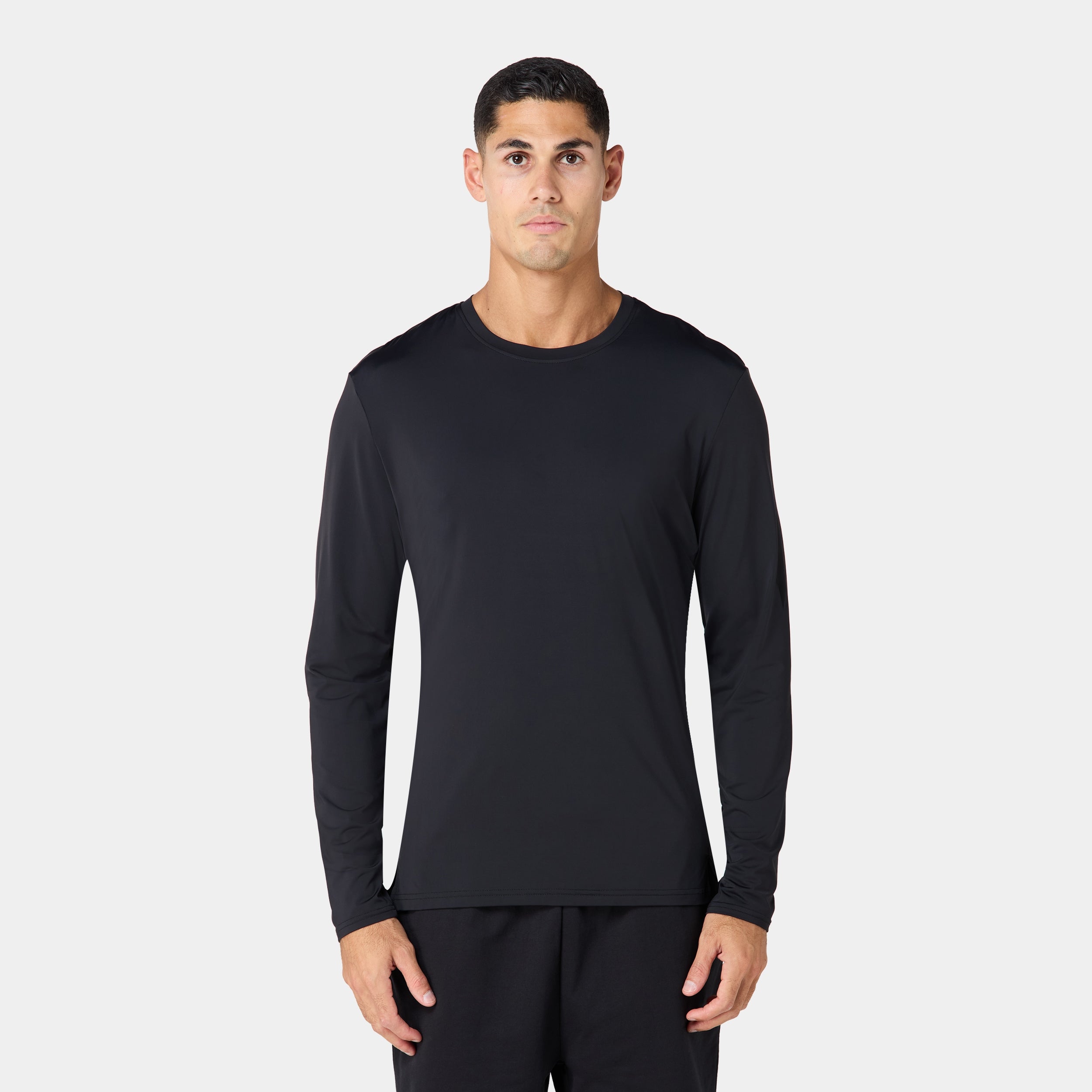 Lightweight Long Sleeves T-shirt - Black